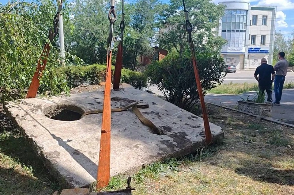 Квартал ВГСЧ в Киевском районе Донецка снова с водой. Фото: ТГ/Пушилин