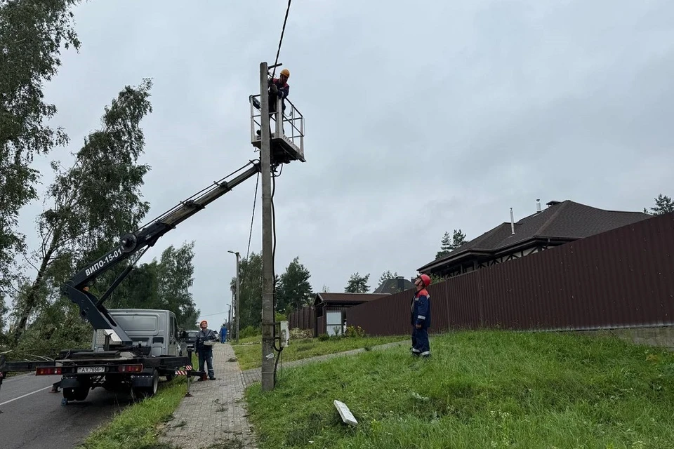 Последствия урагана в Минском районе оценят с воздуха. Фото: Минскэнерго.
