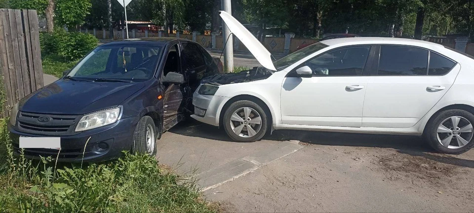Авария произошла на улице Советской. Фото: Госавтоинспекция Кировской области