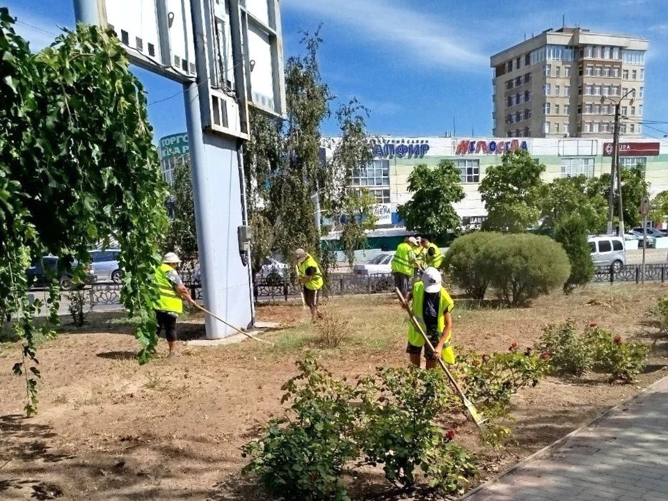 В городе наводят порядок. Фото - тг-канал администрации Мелитополя