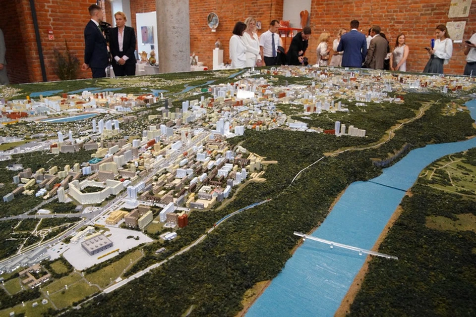 На фото: тот самый макет Уфы. Фото: пресс-служба главы РБ