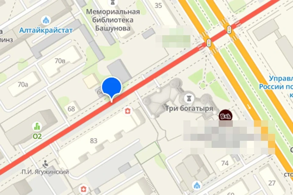Перекрыт будет небольшой участок. Скриншот сайта 2Гис