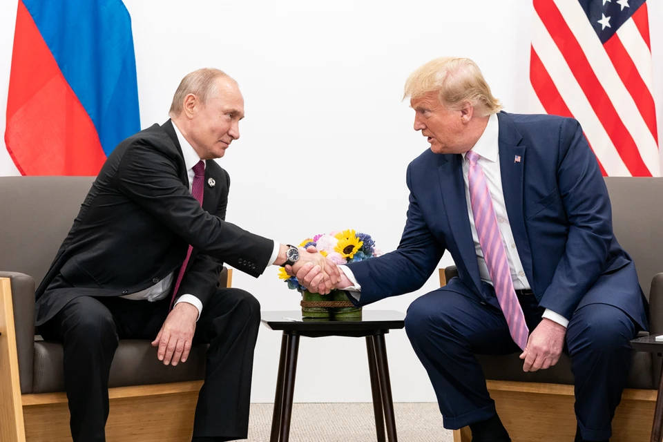Прездент России Владимир Путин и лидер США Дональд Трамп