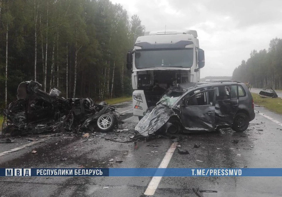 Страшное ДТП в Брестской области. Фото: МВД Беларуси