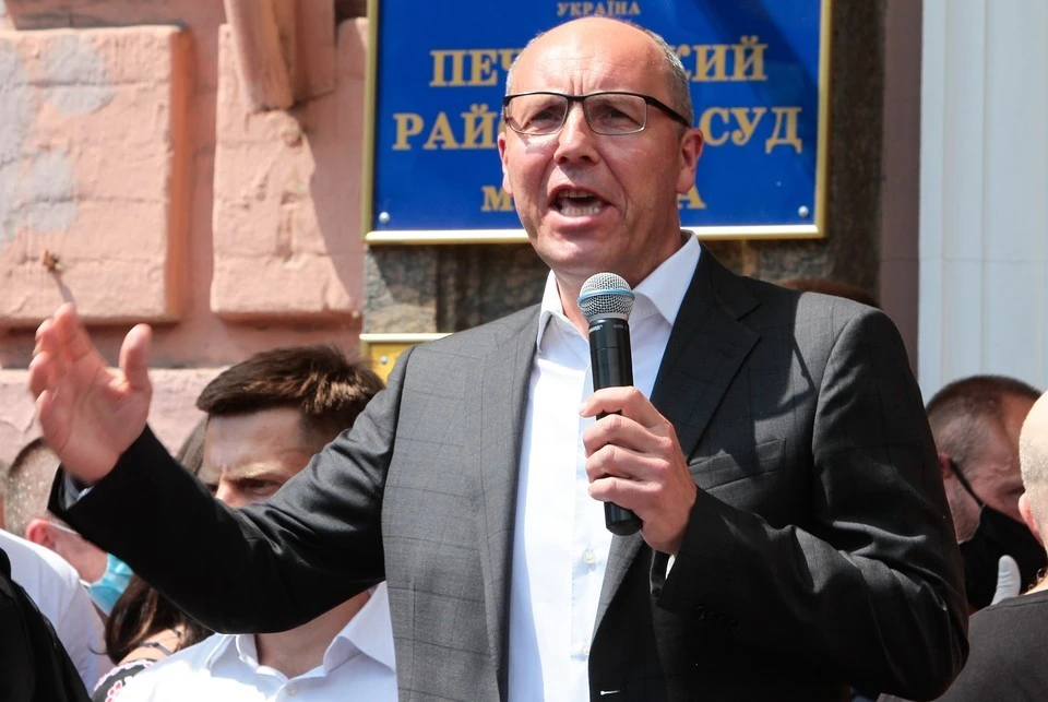 Во Львове восемью выстрелами из пистолета был убит сегодня экс-глава СНБО Украины, экс-спикер Верховной рады, один из организаторов Майдана в Киеве Андрей Парубий. Фото: Анна Марченко/ТАСС.