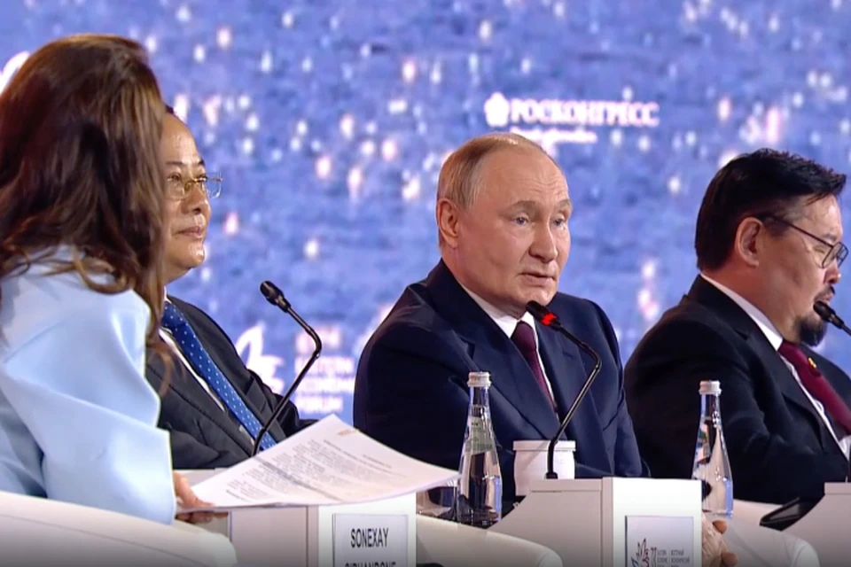 Для стимулирования экономического развития Дальнего Востока были внедрены уникальные и эффективные инструменты поддержки бизнеса. Фото: принтскрин прямой трансляции Росконгресса