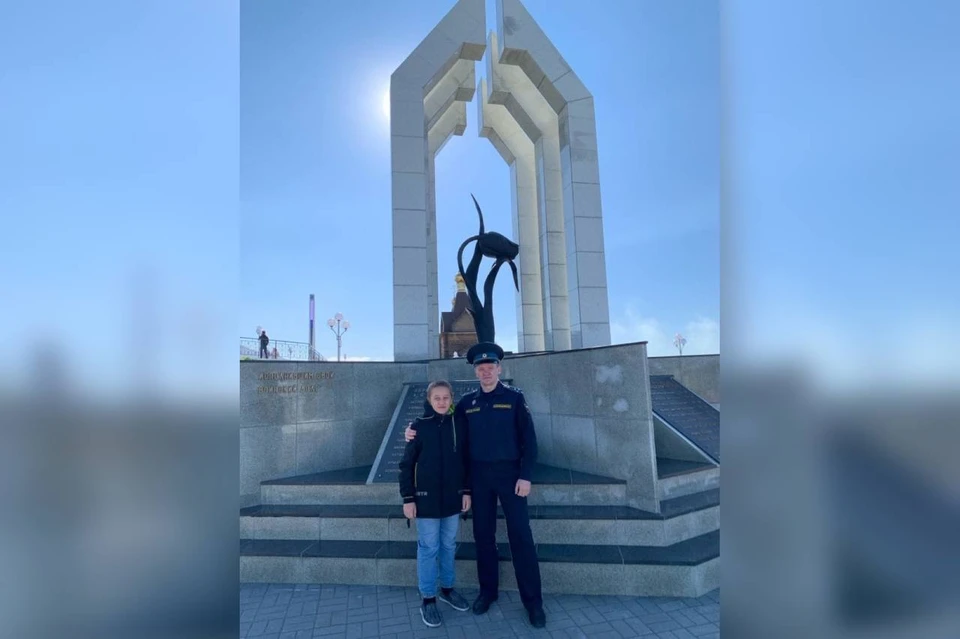 Главный пристав Норильска Максим Ехновецкий рассказал о выборе профессии. На фото: Максим с сыном. Фото: ГУФССП по Красноярскому краю