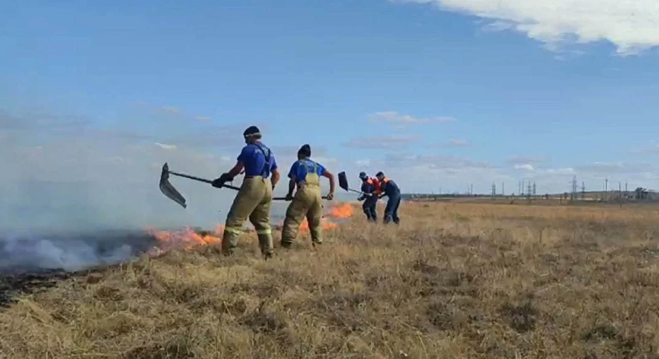 Пожар потушили. Фото: кадр видео ГУ МЧС России по Республике Крым