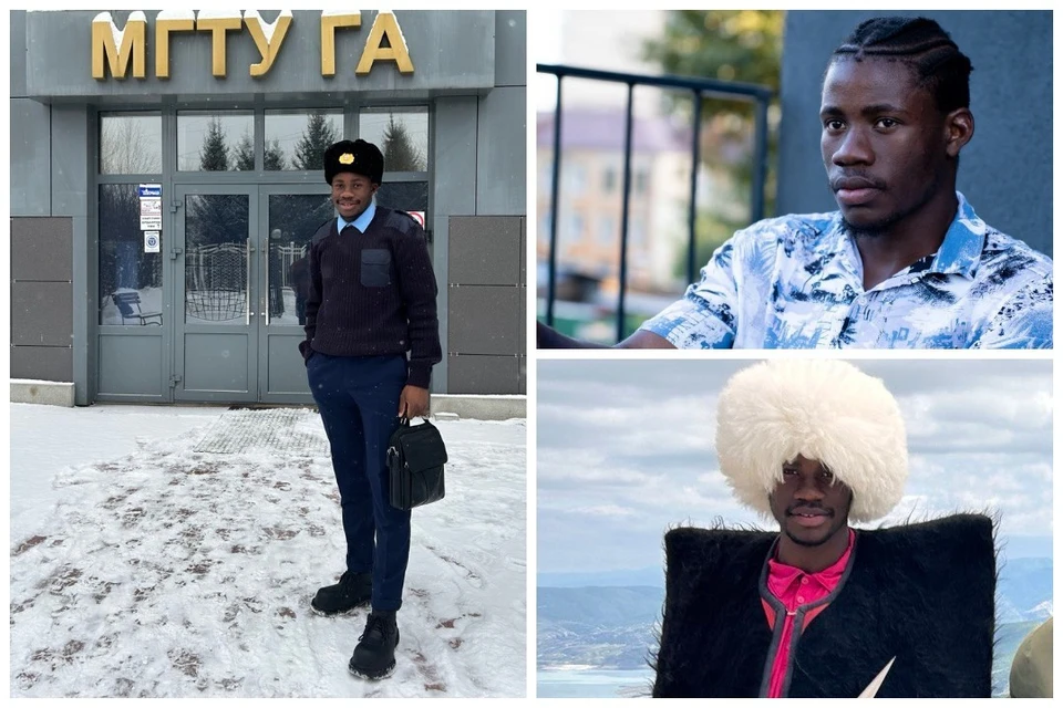 24-летний камерунец учится в вузе Иркутска, закаляется и много путешествует. Фото: личный архив.