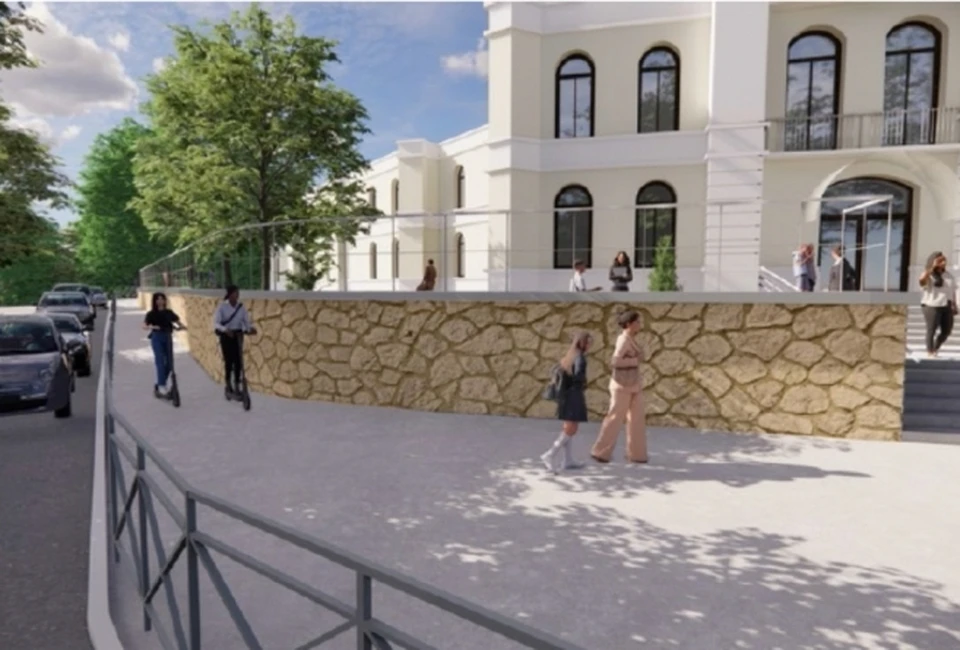 Предусмотрено и благоустройство окружающей территории. Эскиз: sev.gov.ru