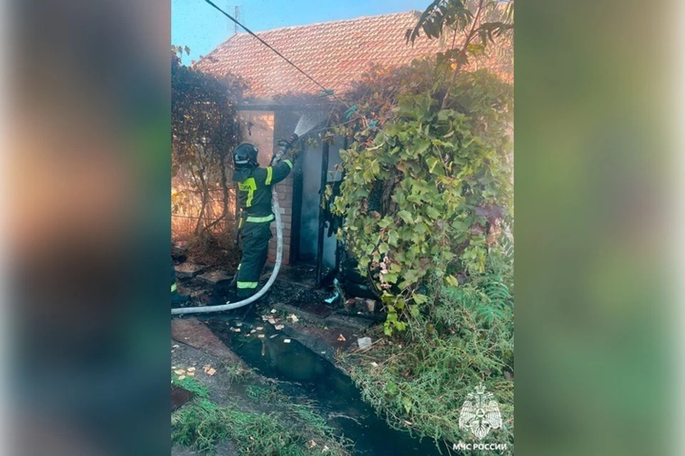 Пожар с пострадавшим случился в Кирилловке. Фото: ГУ МЧС России по Запорожской области