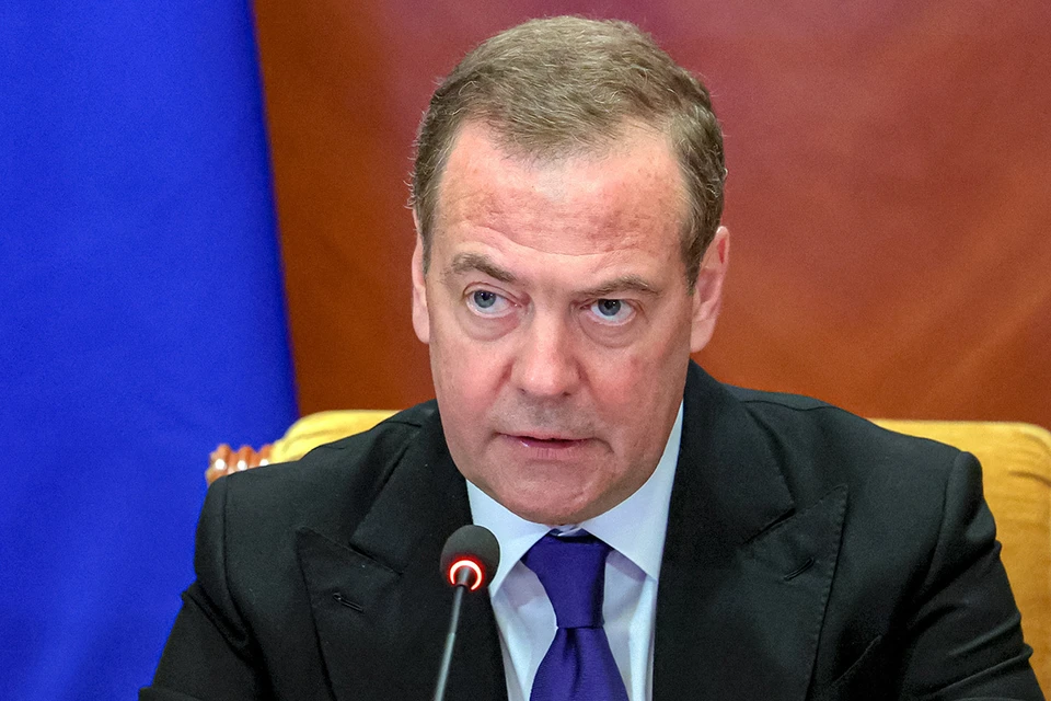 Заместитель председателя Совета безопасности РФ Дмитрий Медведев. Фото: Екатерина Штукина/Pool/ТАСС