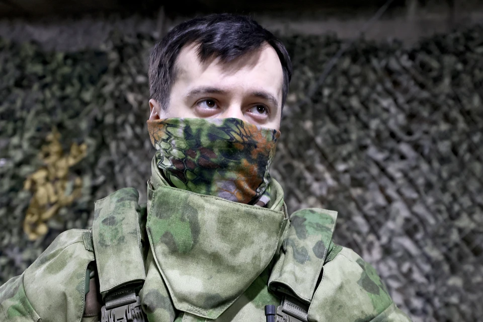 Командир разведгруппы спецназа "Ахмат" с позывным "Аид". Фото: Александр Река/ТАСС