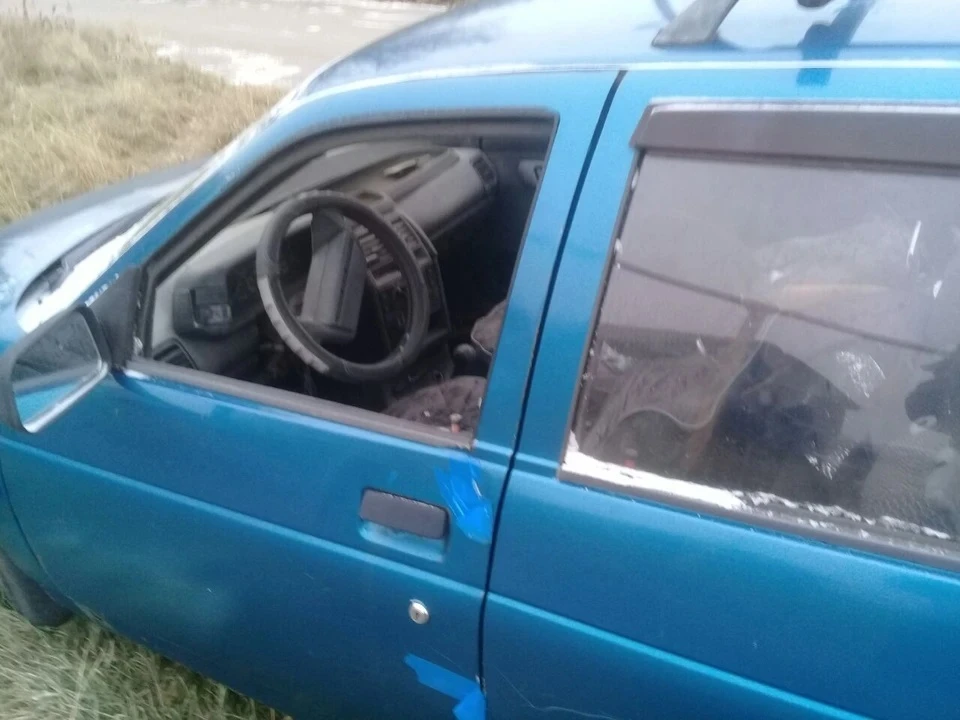 Транспортное средство повреждено.