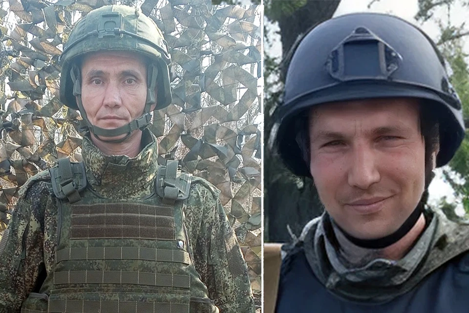 Гвардии ефрейтор Юрий Шадрин и Гвардии рядовой Николай Полшков