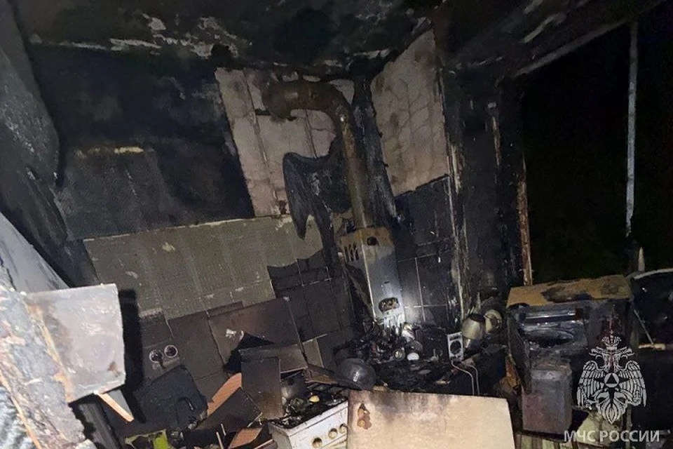 При пожаре в Иванове погибли мама и дочка. ФОТО: ГУ МЧС по Ивановской области