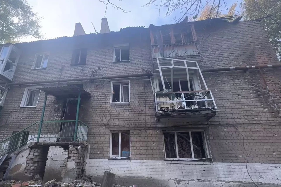 Последствия вечерней атаки ВСУ 7 октября по Кировскому району Донецка