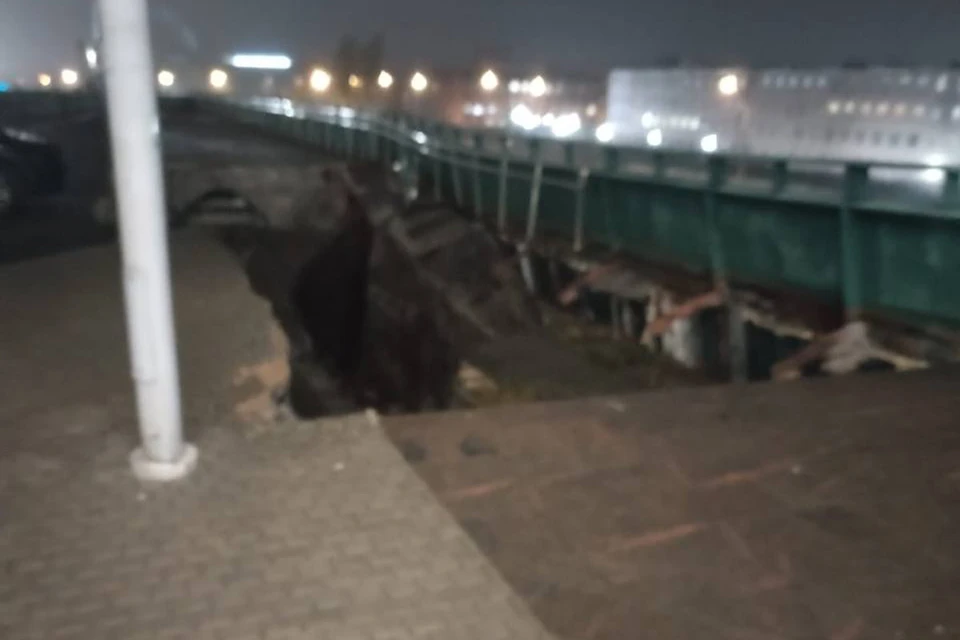 Кадры с места обрушения. Фото: t.me/sztproc