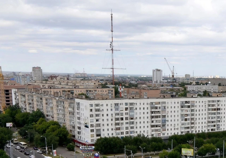 На медиафасаде башни появится праздничная надпись. Фото: мэрия Оренбурга