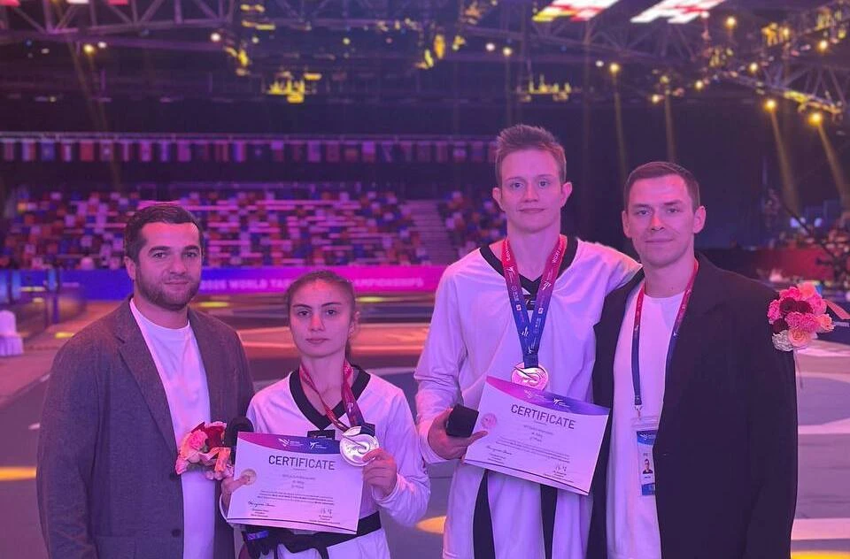 Ульяновский тхэквондист вернулся с медалью из Китая. ФОТО: тг-канал минспорта УО