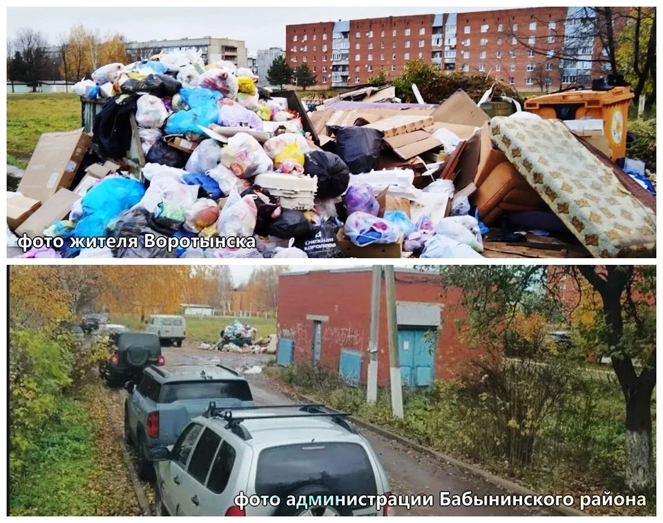 Стихийная свалка в Воротынске мешает жителям выходить из дома.