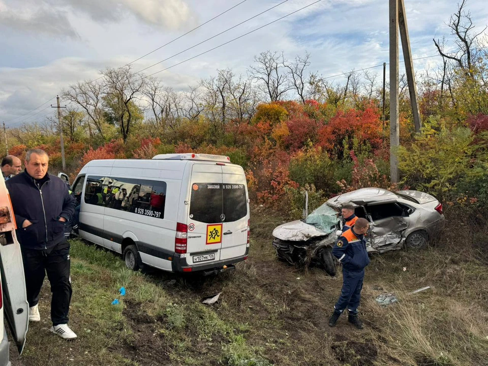 Попавший в ДТП на Ставрополье микроавтобус с детьми направлялся на оленью ферму. Фото: прокуратуре Ставрополья