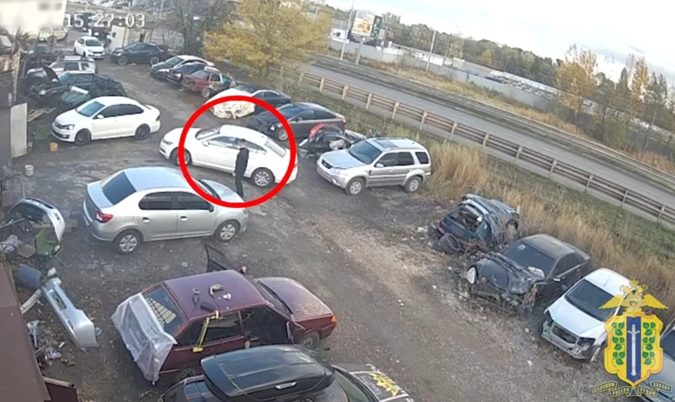 Скриншот видеозаписи, предоставленной УМВД России по Липецкой области.