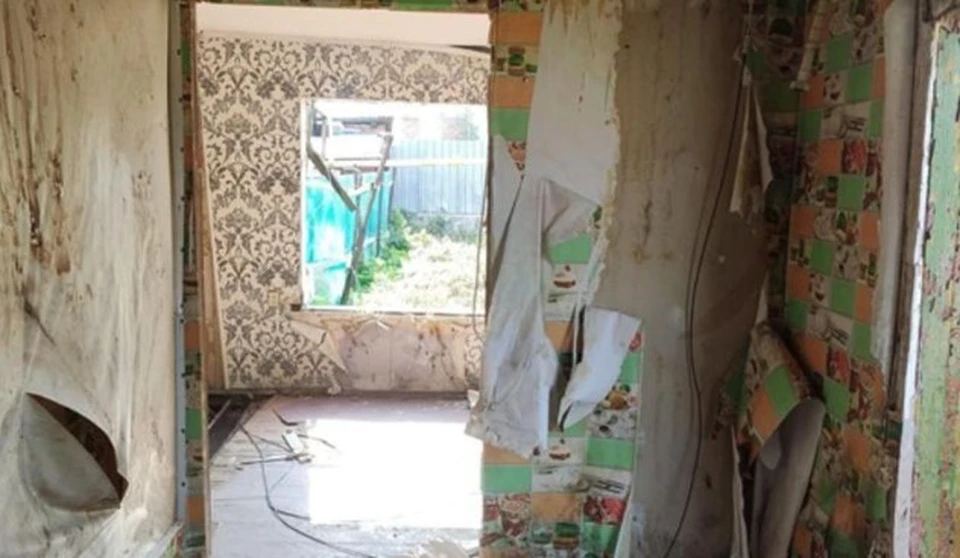 Разрушенная часть дома. Фото: ЕАН