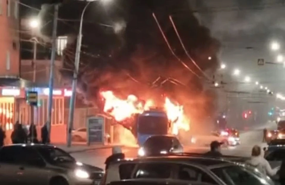 Скрин видео ЧП из социальных сетей