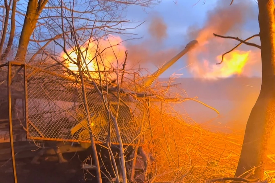 Артиллерия группировки "Днепр" удачно поражает цели за одноименной рекой