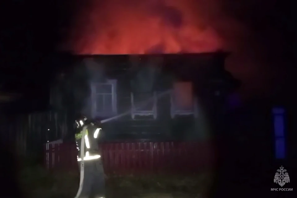 На пожаре никто не пострадал. Фото: МЧС Удмуртии