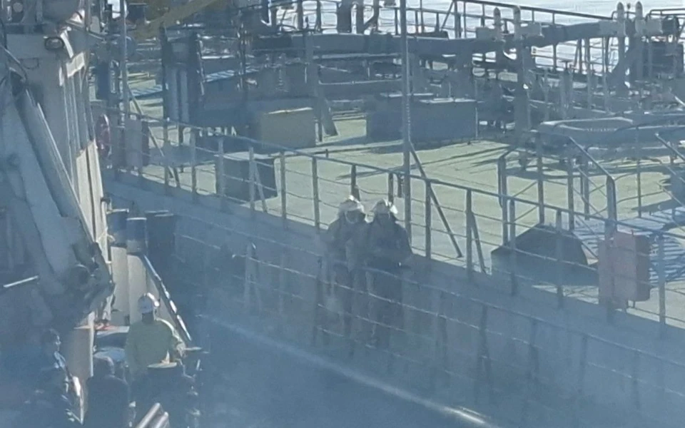 Судно быстро потушили. Фото: t.me/prokutp