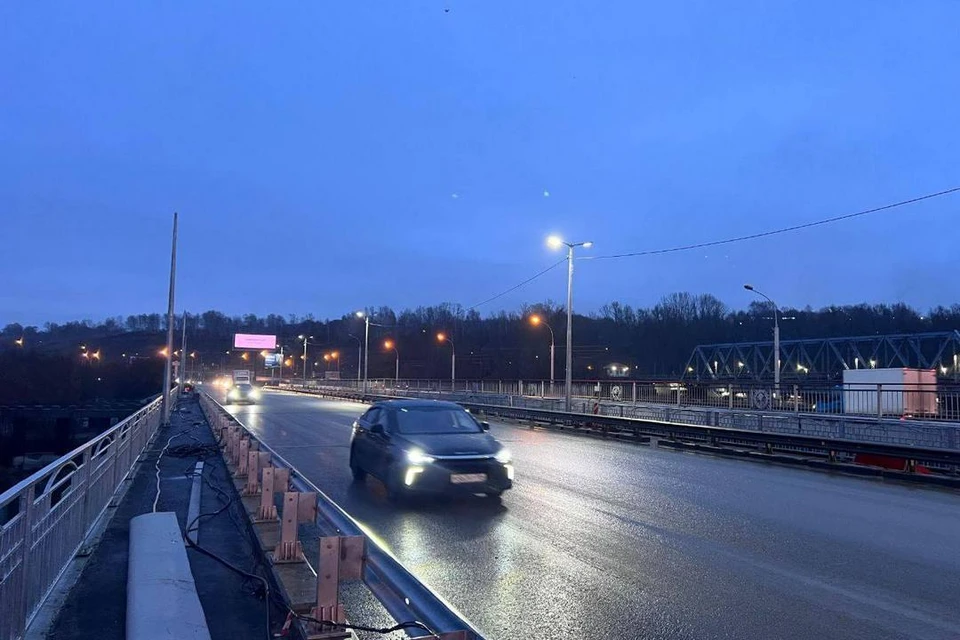 В Новосибирске открыли мост через реку Иня на Бердском шоссе. Фото: ТГ-канал Максима Кудрявцева