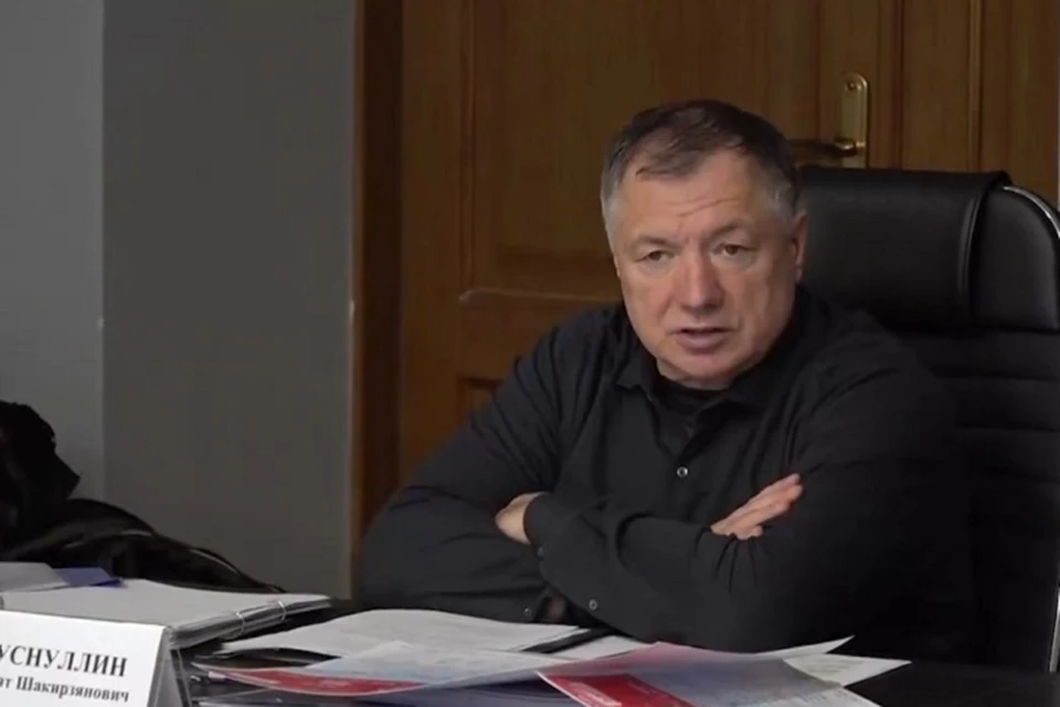 Вице-премьер России Марат Хуснуллин провел межведомственное совещание в ДНР. Фото: ТГ/Пушилин