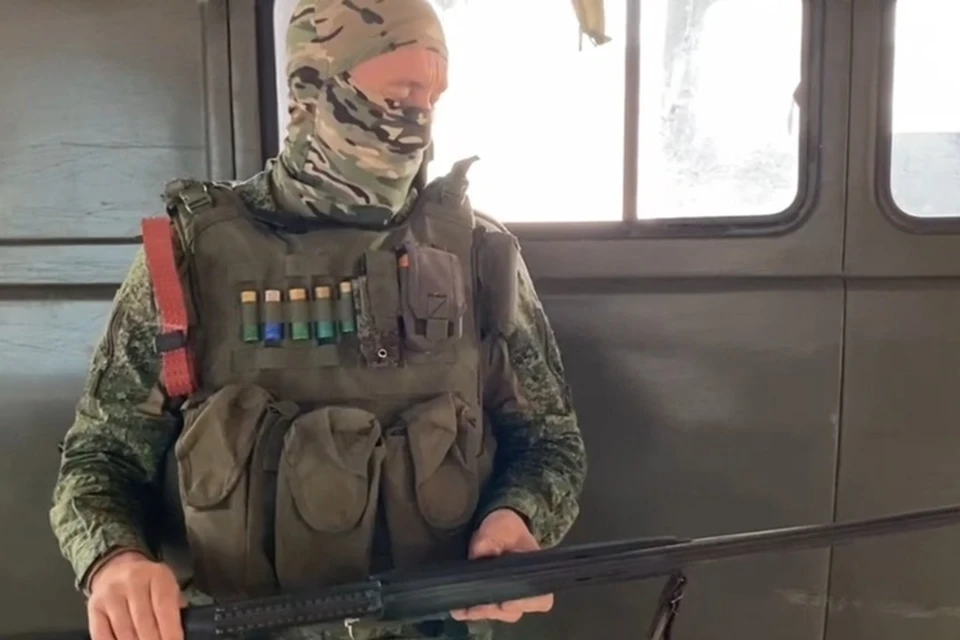 "Бурый" не раз сбивал из ружья дроны ВСУ. Фото: Народный фронт Херсонской области