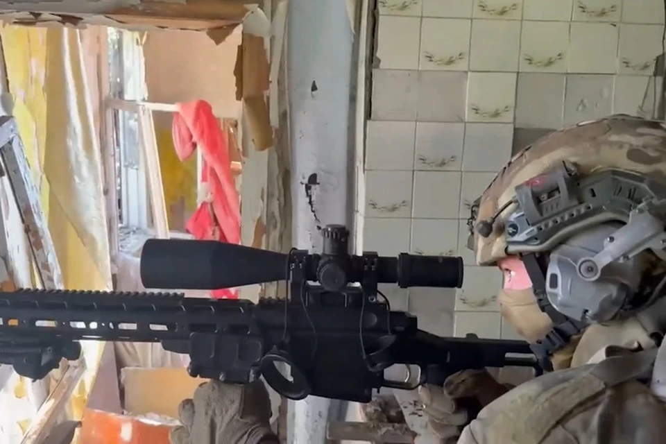 Разведчики ВДВ работают в Херсонской области. Фото: минобороны РФ