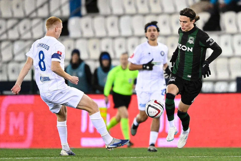 Данила Козлов забил и отдал две голевые в матче с "Оренбургом". Фото: пресс-служба ФК "Краснодар"