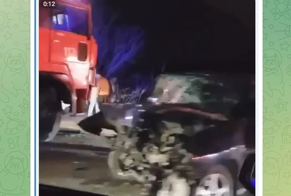 ДТП произошло в Страшенском районе. Фото: скрин с видео