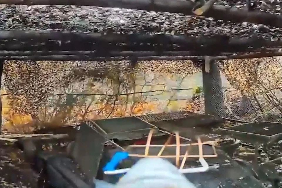 Кадры боевой работы расчетов ударных БпЛА