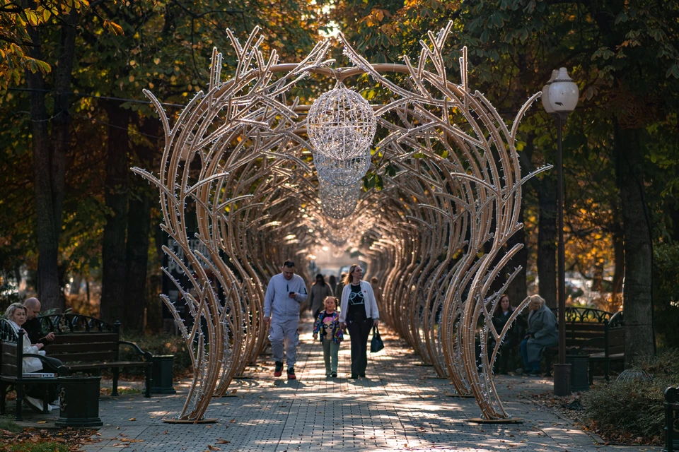 Краснодар украшают к Новому году