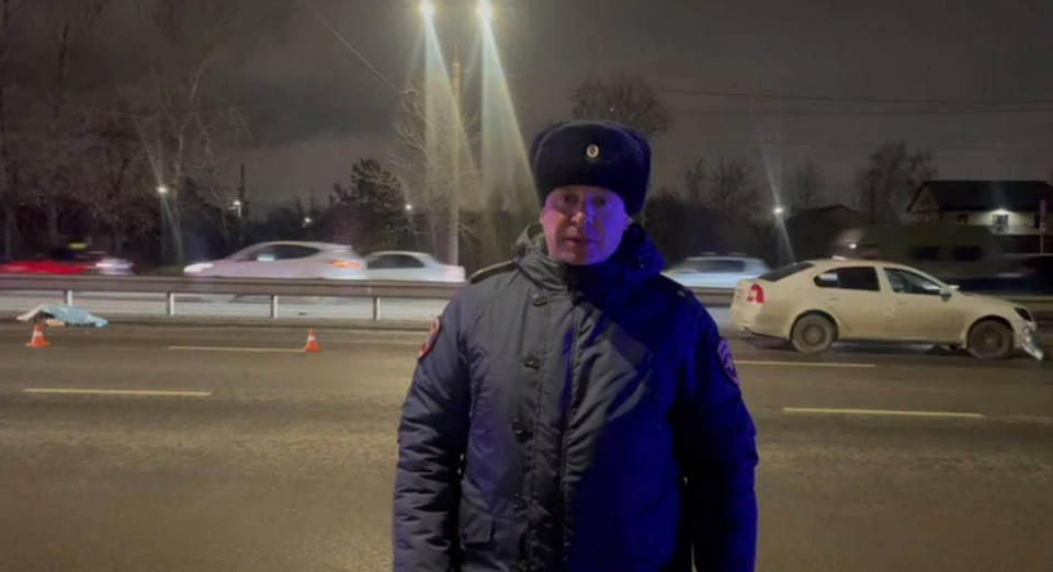 Иномарка наехала на лежачего на дороге нижегородца. Фото: пресс-служба УГИБДД по Нижегородской области.