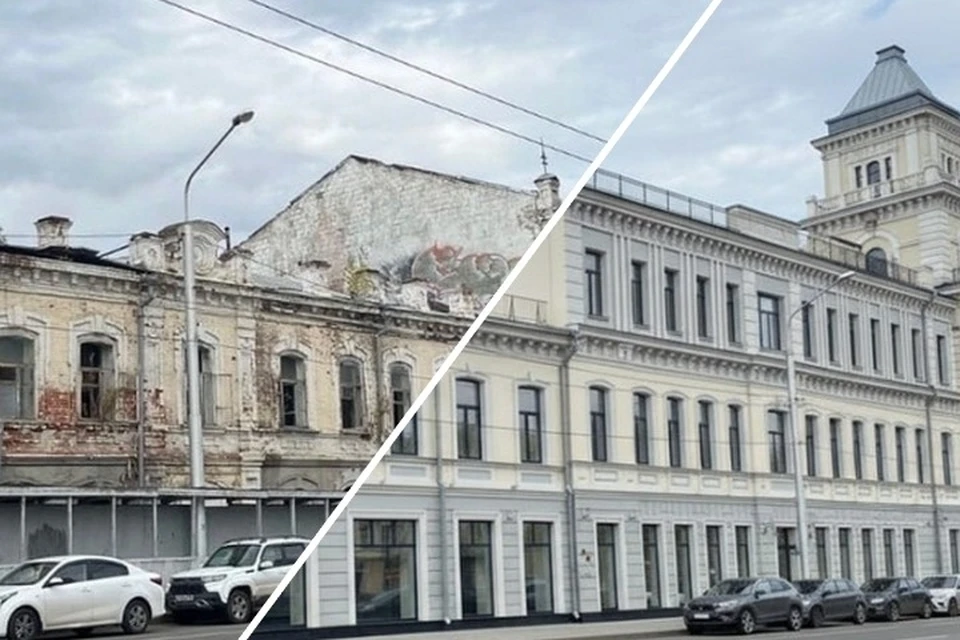 Нейросеть показала, как могли бы выглядеть памятники архитектуры в Уфе. На фото: Доходный дом купца Видинеева. Фото: нейросеть/Башкультнаследие