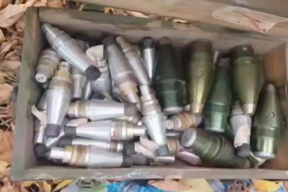 В Дебальцево росгвардейцы обнаружили крупный схрон ВСУ. Фото: ТГ/Росгвардия