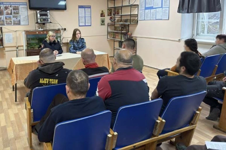 Будущим освобожденным напомнили о последствиях пьяного вождения. Фото: УФСИН Тверской области.