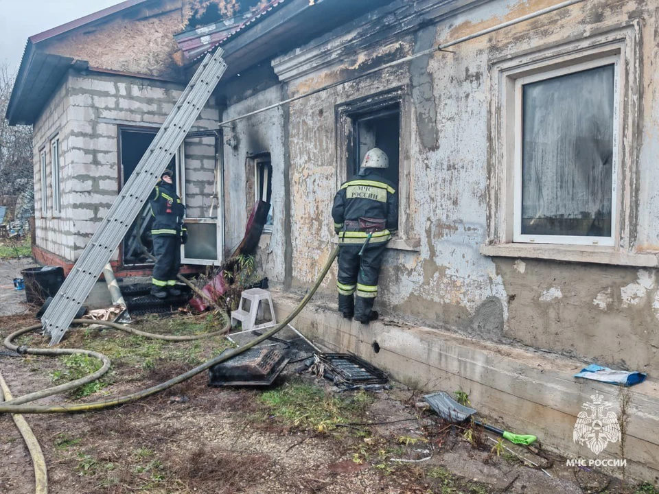 В Туле на пожаре в частном доме погибла женщина.