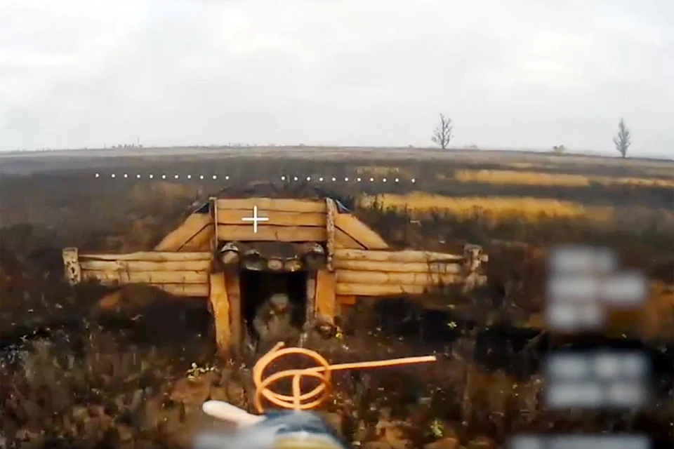 Кадры боевой работы расчетов БпЛА