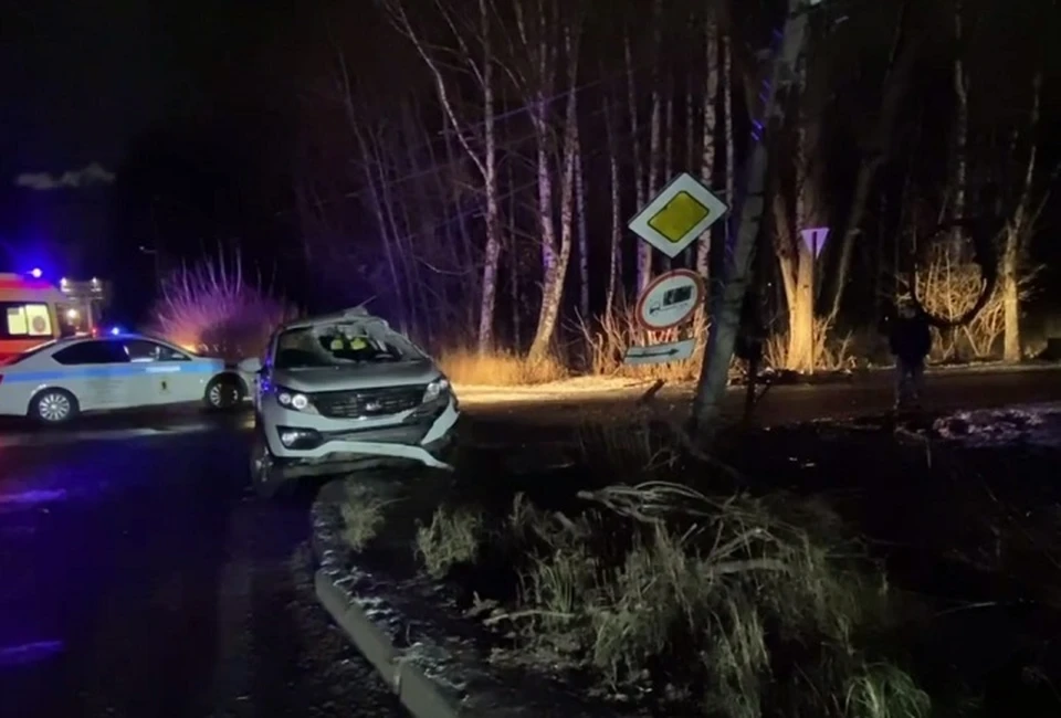 В Ярославле погиб водитель машины, которая врезалась в столб. ФОТО: Ярославская Госавтоинспекция