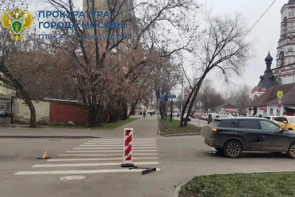 Легковушка сбила 10-летнего мальчика на пешеходном переходе в Москве