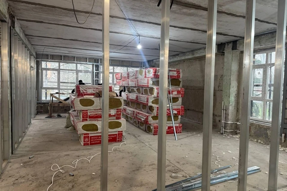 Реабилитационный центр в Мариуполе продолжают восстанавливать Тульские строители. Фото: Администрация Мариуполя