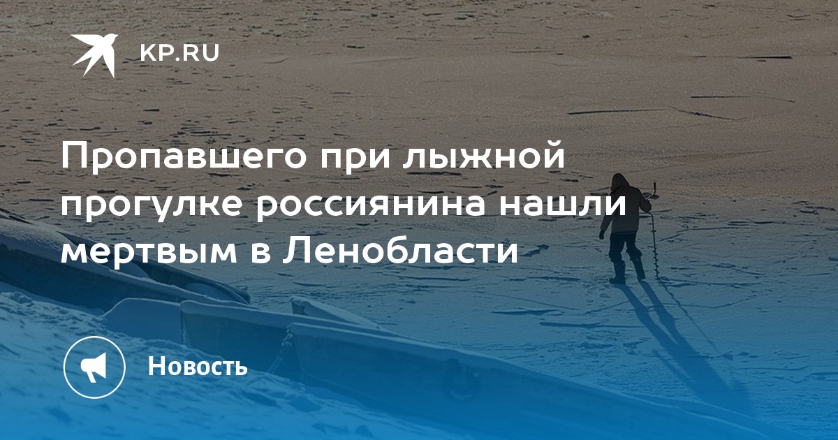 Пропавшего при лыжной прогулке россиянина нашли мертвым в Ленобласти
